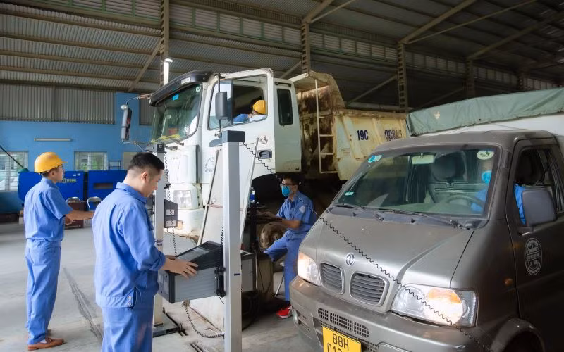 Các dây chuyền của trung tâm đăng kiểm trên cả nước đang dư thừa khoảng 40% năng lực kiểm định.