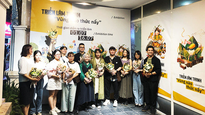 Triển lãm thu hút sự tham gia của nhiều tác giả trẻ.