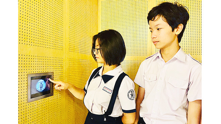 Trải nghiệm “Hộp kể chuyện” tại Bảo tàng TP Hồ Chí Minh.