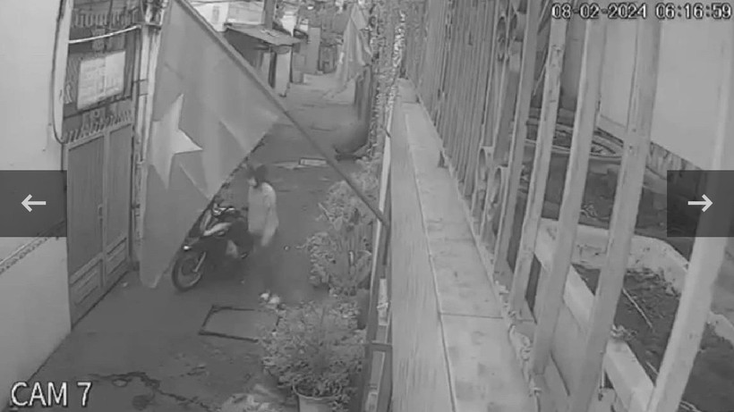 Hình ảnh nạn nhân ghi lại từ camera người dân.