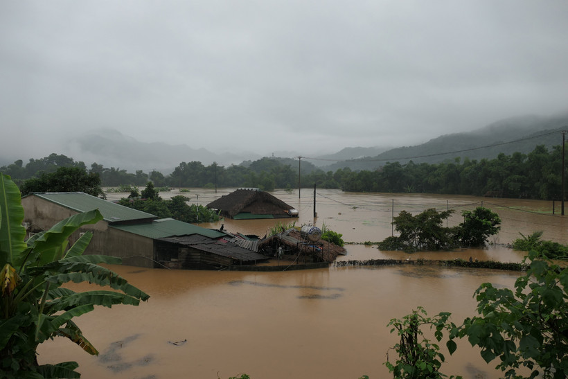 Ngập úng tại thành phố Hà Giang.