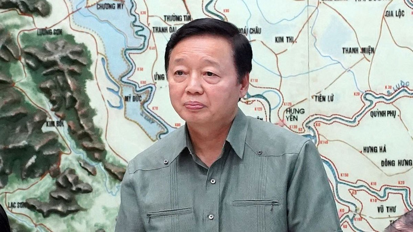 Phó Thủ tướng Chính phủ Trần Hồng Hà phát biểu chỉ đạo công tác ứng phó với bão số 3.