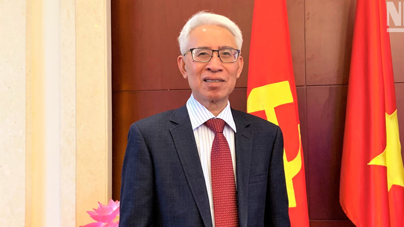 Đại sứ Việt Nam tại Trung Quốc Phạm Sao Mai. (Ảnh: HỮU HƯNG)