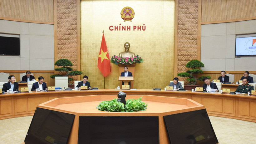 Thủ tướng Phạm Minh Chính chủ trì Phiên họp Chính phủ chuyên đề về xây dựng pháp luật tháng 3/2025.