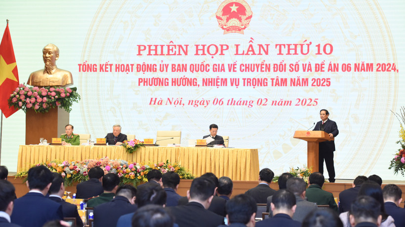Thủ tướng Phạm Minh Chính phát biểu khai mạc Phiên họp tổng kết hoạt động của Ủy ban và Đề án 06.