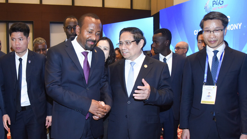 Thủ tướng Phạm Minh Chính và Thủ tướng Ethiopia Abiy Ahmed Ali.