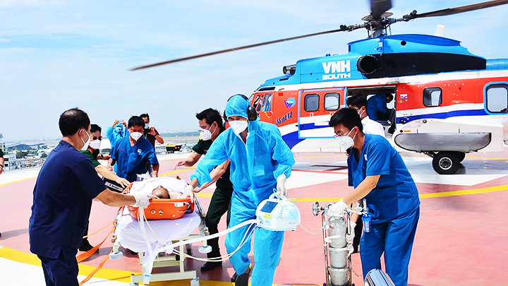 Triển khai dịch vụ cấp cứu bằng trực thăng