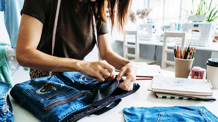 Vải jean có nhiều ứng dụng trong thời trang. Ảnh: ST