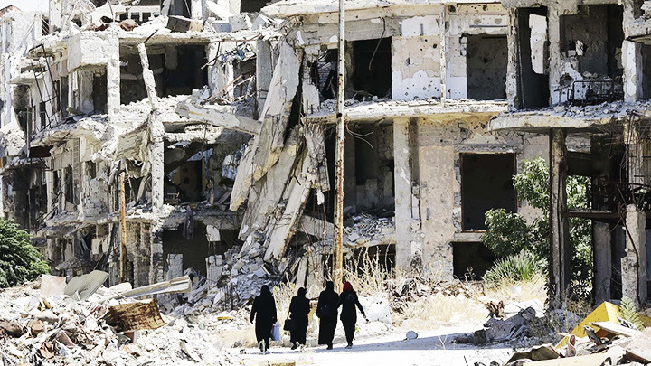Syria cần hàng trăm tỷ USD để phục vụ công cuộc tái thiết. Ảnh: AFP