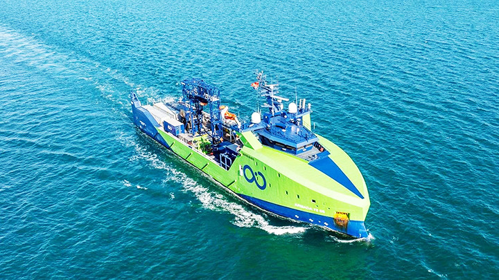 Tàu tìm kiếm của Ocean Infinity. Ảnh: AP