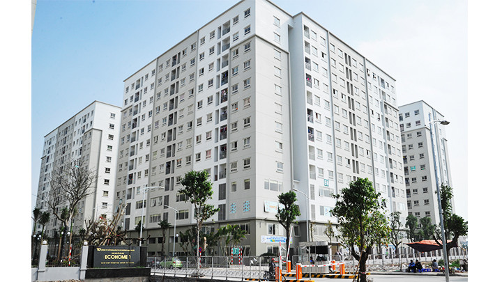 Khu nhà ở xã hội Ecohome1 Đông Ngạc (Bắc Từ Liêm, Hà Nội). Ảnh: BẮC SƠN