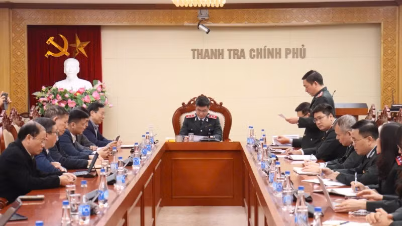 Quang cảnh buổi công bố kết luận.