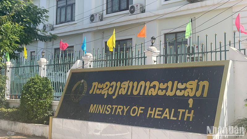 Trụ sở Bộ Y tế Lào. Ảnh: Hải Tiến