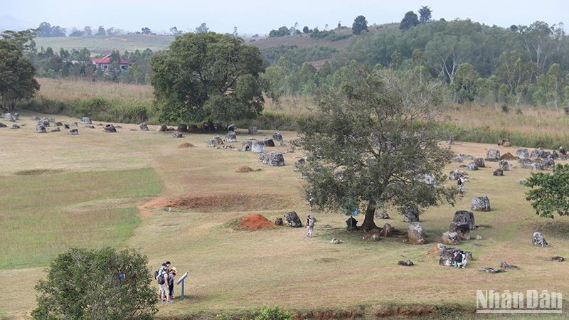 Cánh đồng Chum tại tỉnh Xiengkhouang của Lào được UNESCO công nhận là Di sản văn hóa thế giới. (Ảnh: Hải Tiến)