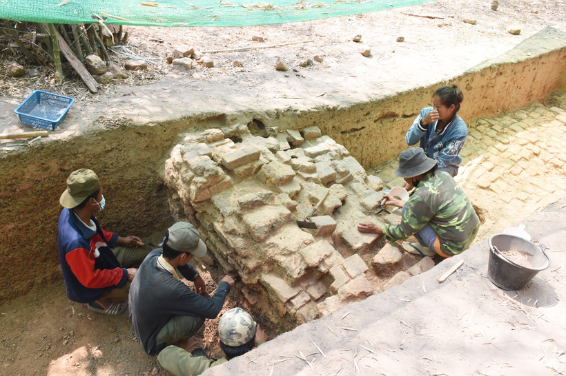 Khu vực khảo cổ thuộc bản Nong Huathong, huyện Xaybouly, tỉnh Savannakhet, miền trung Lào. (Ảnh: Sở Thông tin, Văn hóa và Du lịch tỉnh Savannakhet)