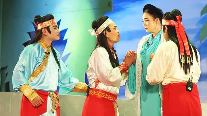 Cảnh trong vở “Huyền tích bến Lảnh Giang”.