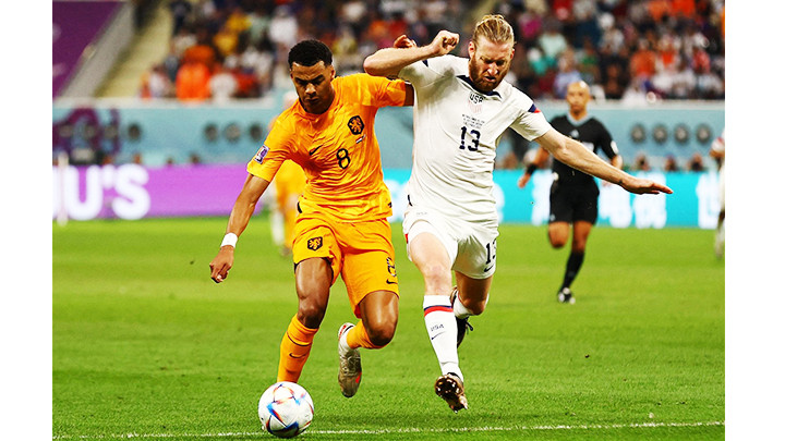 Cody Gakpo (số 8), chân sút trẻ của bóng đá Hà Lan tỏa sáng tại World Cup 2022.