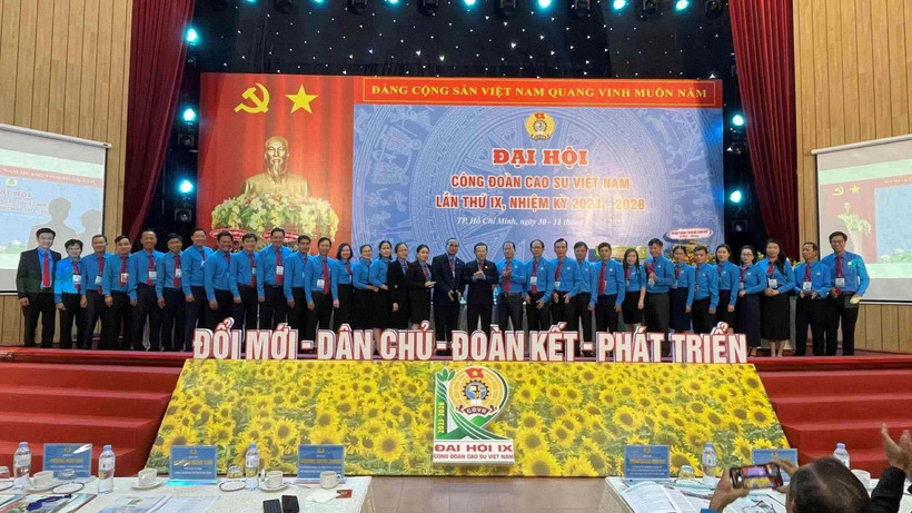 Ra mắt Ban Chấp hành Công đoàn cao-su Việt Nam khóa IX, nhiệm kỳ 2023-2028