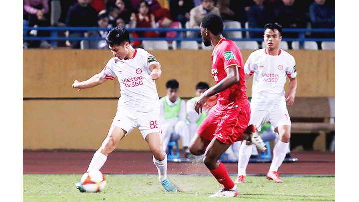 CLB Viettel đang có đà nhập cuộc tốt tại V.League 2023. Ảnh: LÊ MINH
