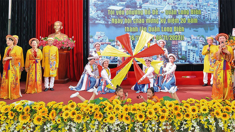 Một tiết mục tham gia hội thi Tôi yêu Bồ Đề - Long Biên.