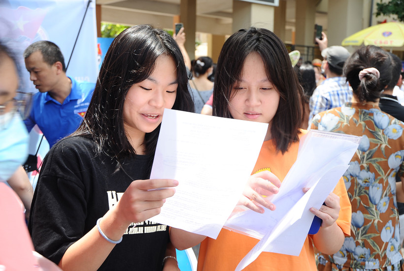 Các thí sinh đã sẵn sàng cho kỳ thi tốt nghiệp trung học phổ thông. Ảnh: HẢI NAM