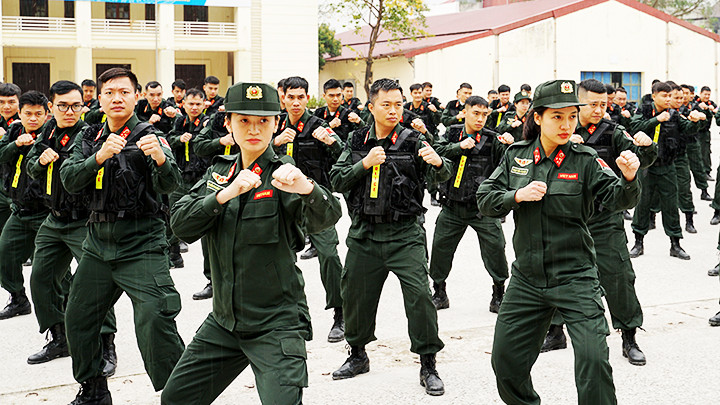 Nhiều chiến sĩ cảnh sát trẻ tham gia đóng góp cho sứ mệnh GGHB.