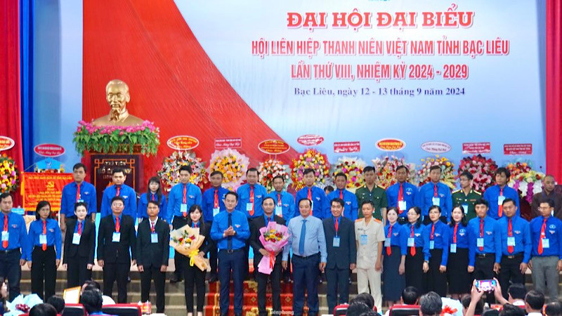Ra mắt Ban Chấp hành mới Hội Liên hiệp Thanh niên Việt Nam tỉnh Bạc Liêu, nhiệm kỳ 2024-2029.