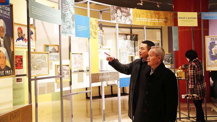 Một góc không gian triển lãm “Đấu xảo - Nơi tinh hoa hội tụ”.