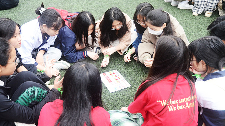 Các bạn học sinh trong Ban tổ chức trại hè Pandorams 2023.