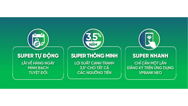 3 ưu điểm vượt trội của “Super Sinh lời”.