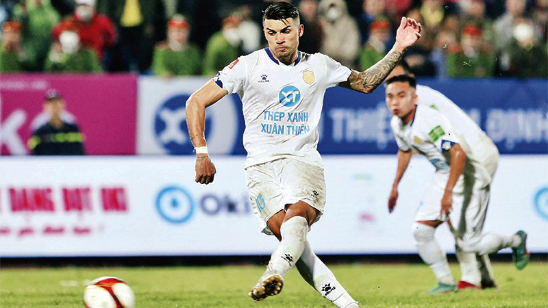 CLB Thép Xanh Nam Định đang thi đấu khởi sắc tại V.League năm nay. Ảnh: TXNĐ FC
