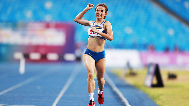 VĐV Nguyễn Thị Oanh giành 2 HCV liên tiếp trong khoảng thời gian ngắn. Ảnh: ND