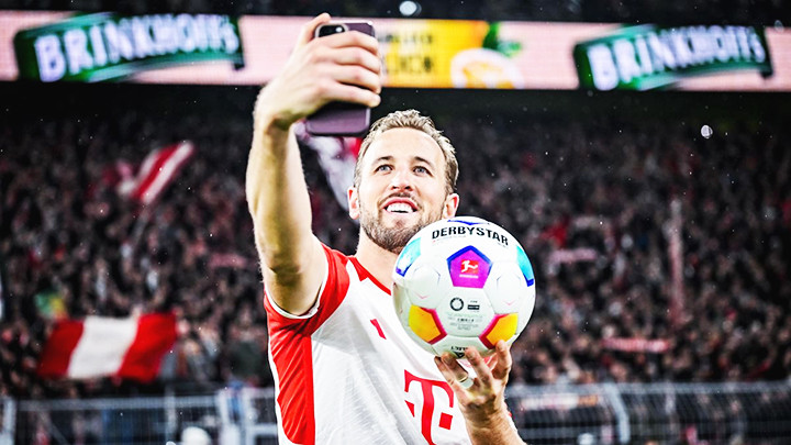 Harry Kane đang có phong độ ghi bàn ấn tượng trong mầu áo của Bayern Munich.