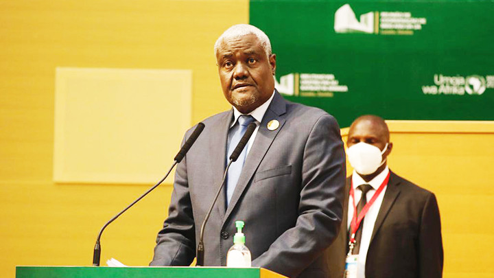 Chủ tịch AU Moussa Faki Mahamat. Ảnh: AFRICAN UNION