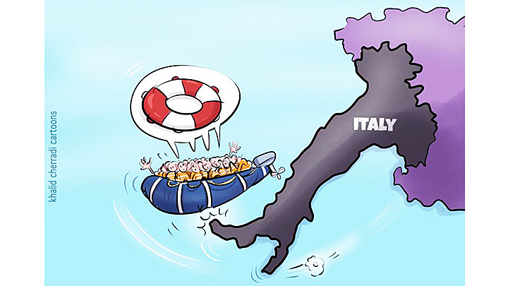 Biếm họa: KHALID CHERRADI