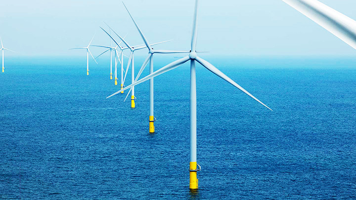 Một mạng lưới điện gió của Đức ở Biển Bắc. Ảnh: STATE OF GREEN