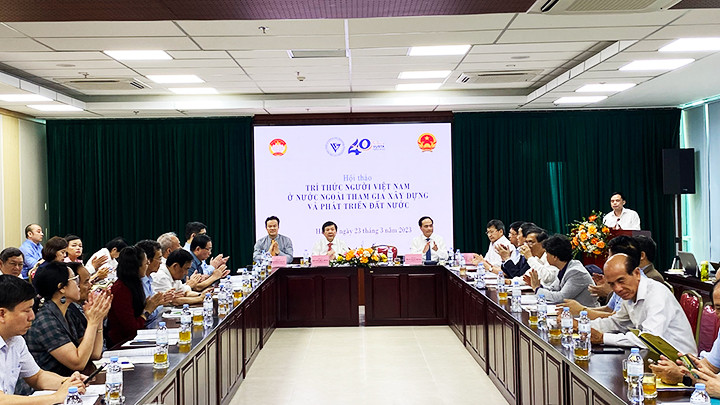 Hội thảo là dịp thu hút sự đóng góp của trí thức kiều bào đối với đất nước.