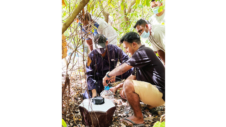 Người dân trên đảo thực hiện các biện pháp chống muỗi tự nhiên. Ảnh: GETTY IMAGE