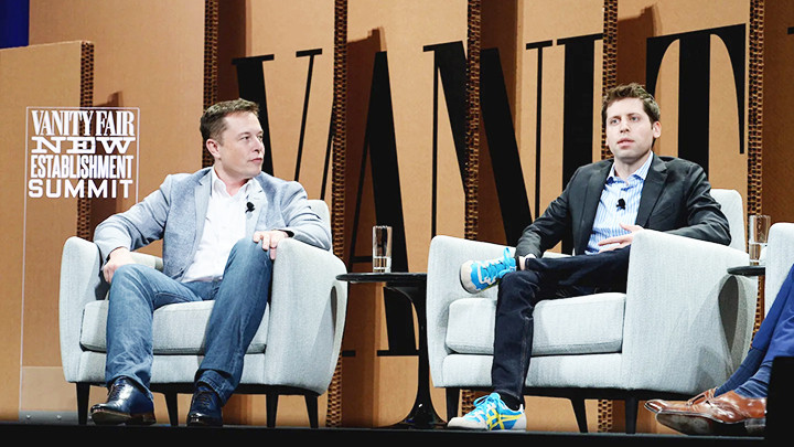 CEO Sam Altman của Công ty OpenAI (phải) tại một buổi chia sẻ tầm nhìn về ứng dụng AI. Ảnh: GETTY IMAGES