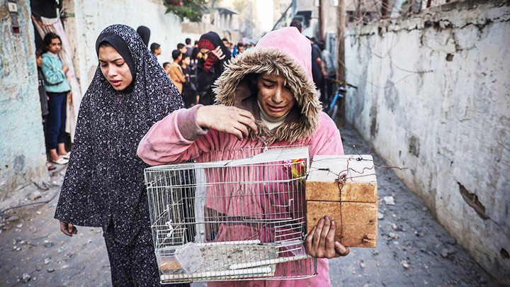 LHQ kêu gọi bảo vệ và viện trợ nhân đạo cho dân thường ở dải Gaza. Ảnh: REUTERS