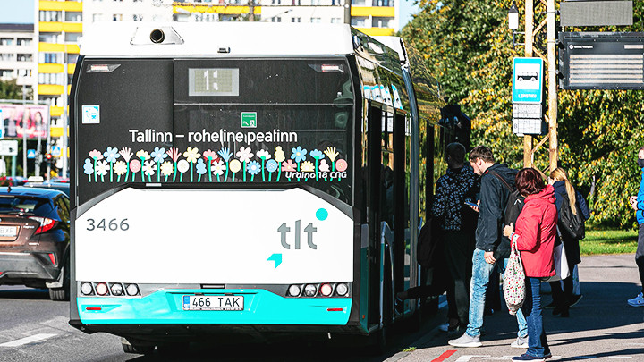 Giao thông công cộng được miễn phí ở Tallinn. Ảnh: GETTY