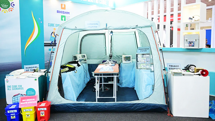 Phòng mổ của bệnh viện dã chiến. Ảnh: HLL LIFECARE