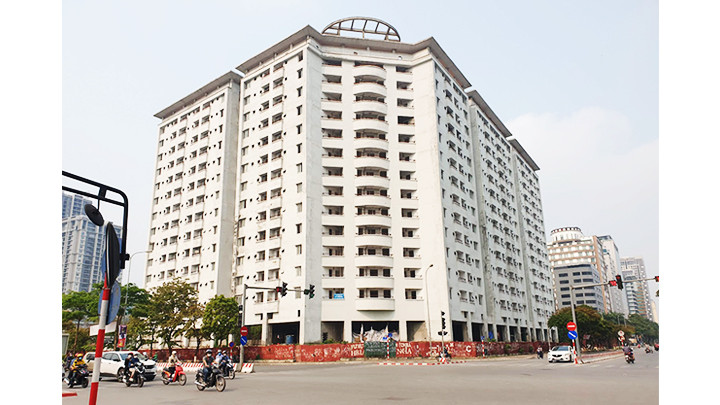 Khu nhà dự án tái định cư N01-D17 Duy Tân (quận Cầu Giấy, Hà Nội). Ảnh: NAM HẢI