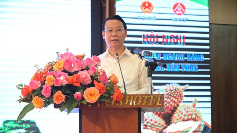 Bộ trưởng Nông nghiệp và Môi trường Đỗ Đức Duy phát biểu tại Hội nghị phát triển ngành hàng sầu riêng bền vững tổ chức ngày 24/5.