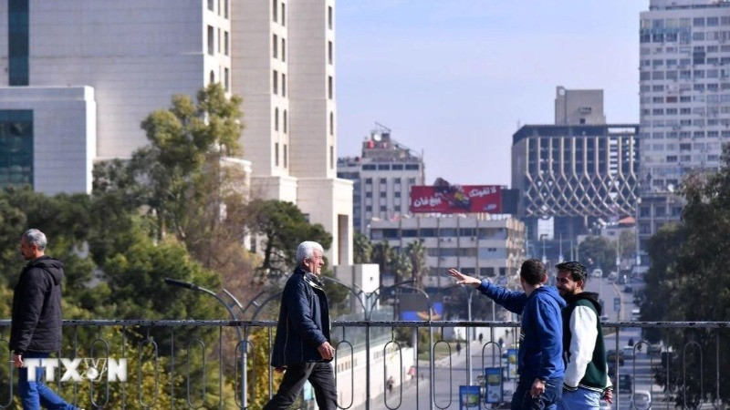 Người dân tại thủ đô Damascus, Syria. (Ảnh: THX/TTXVN)