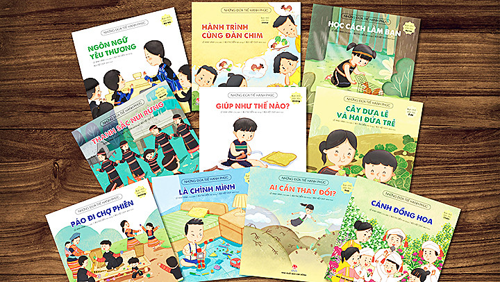 Bộ sách “Những đứa trẻ hạnh phúc”.