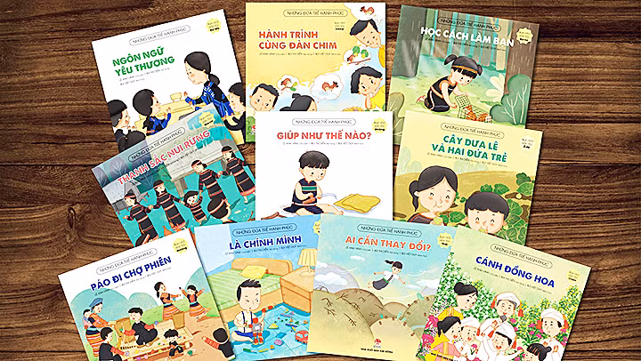 Bộ sách “Những đứa trẻ hạnh phúc”.