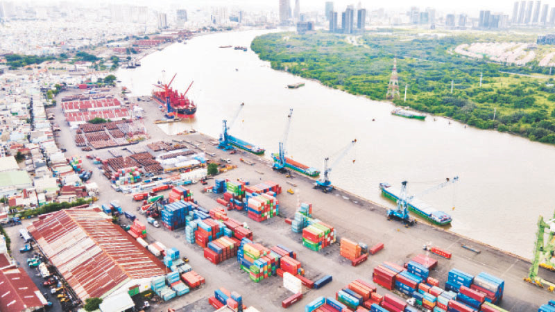 Khu vực Cảng Nhà Rồng-Khánh Hội. (Ảnh THẾ ANH)