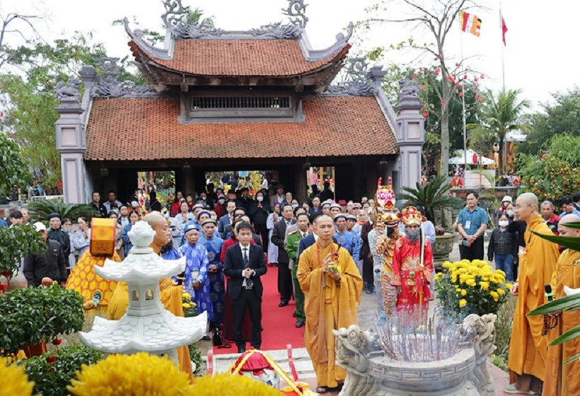Nghi thức lễ tế khai hội.