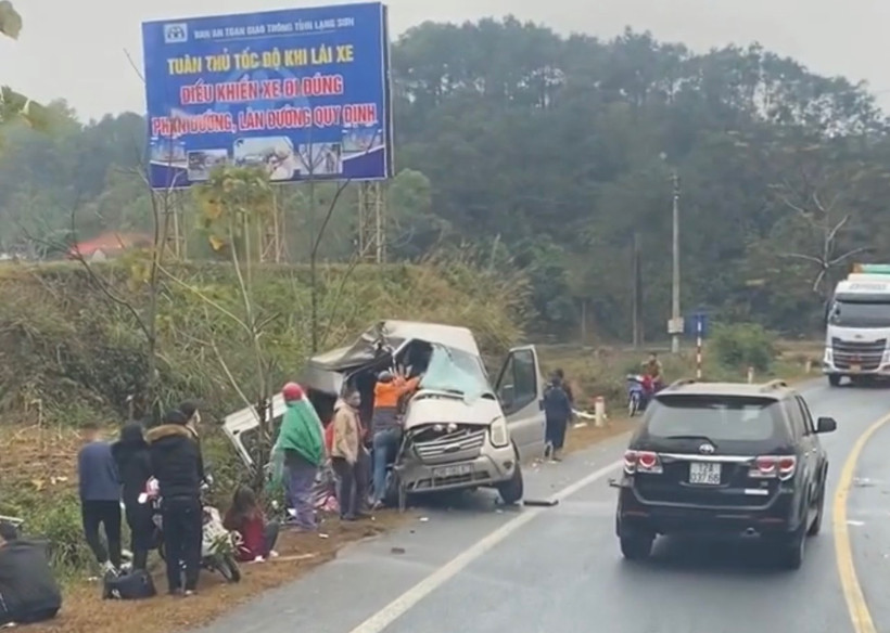 Hiện trường vụ tai nạn giao thông